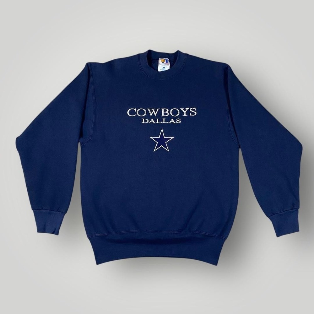 Vintage Dallas Cowboys Sweater Mens Medium‎ Blue NFL Football Pullover 90s EUC